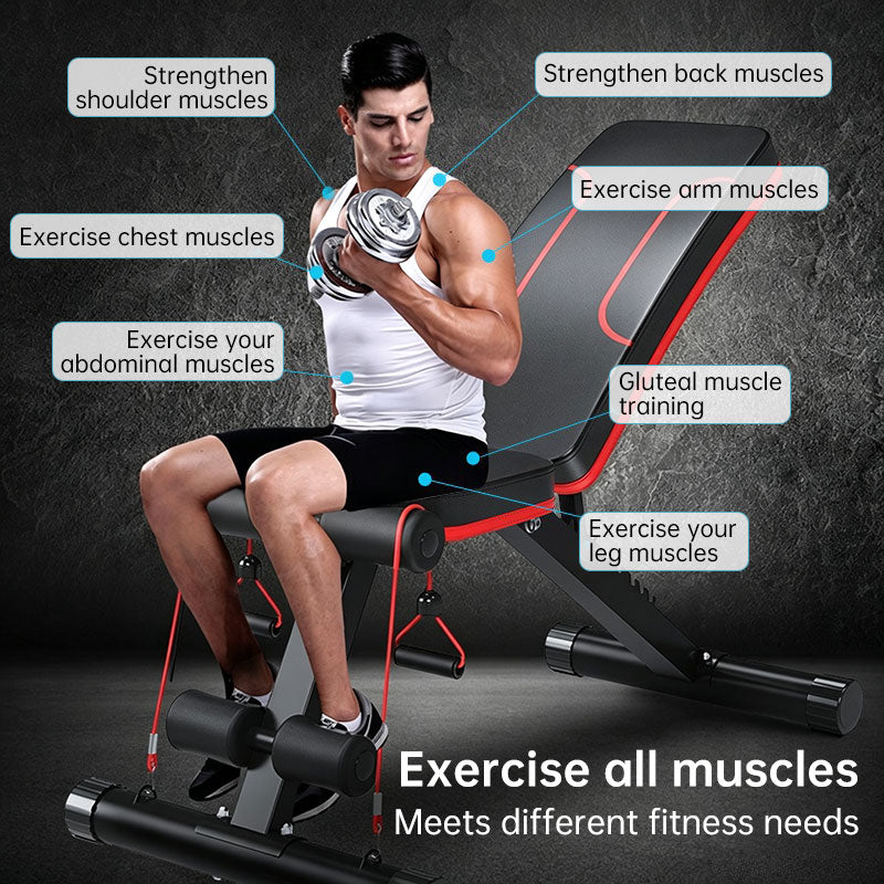 Adjustable Foldable Weight Bench For Home Gym Dumbbell Equipment