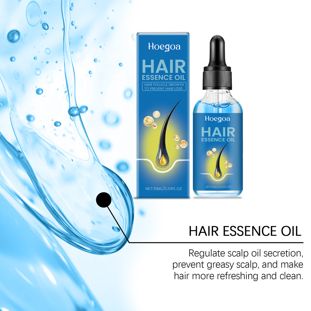 Hoegoa Hair Serum With Camellia Seed Oil Thickens Hair And Stimulates New Growth