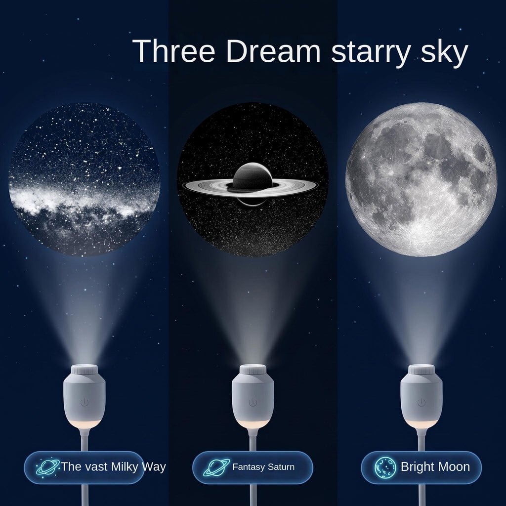USB Galaxy Star Projection Night Light For Bedroom Ambiance