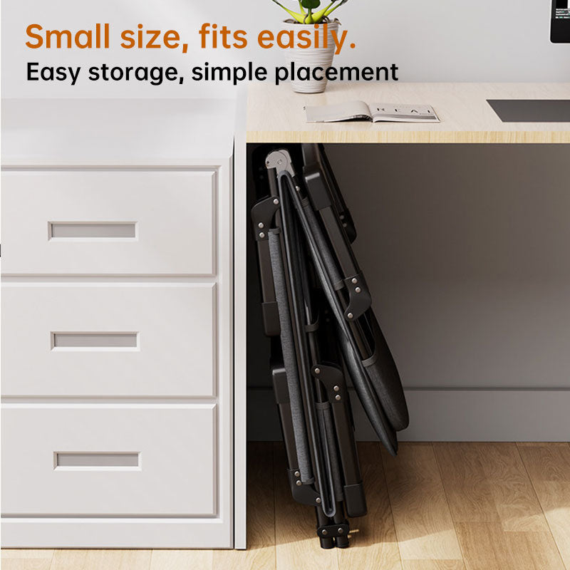 Portable Folding Chair With Space Saving Side Pocket And Durable Frame