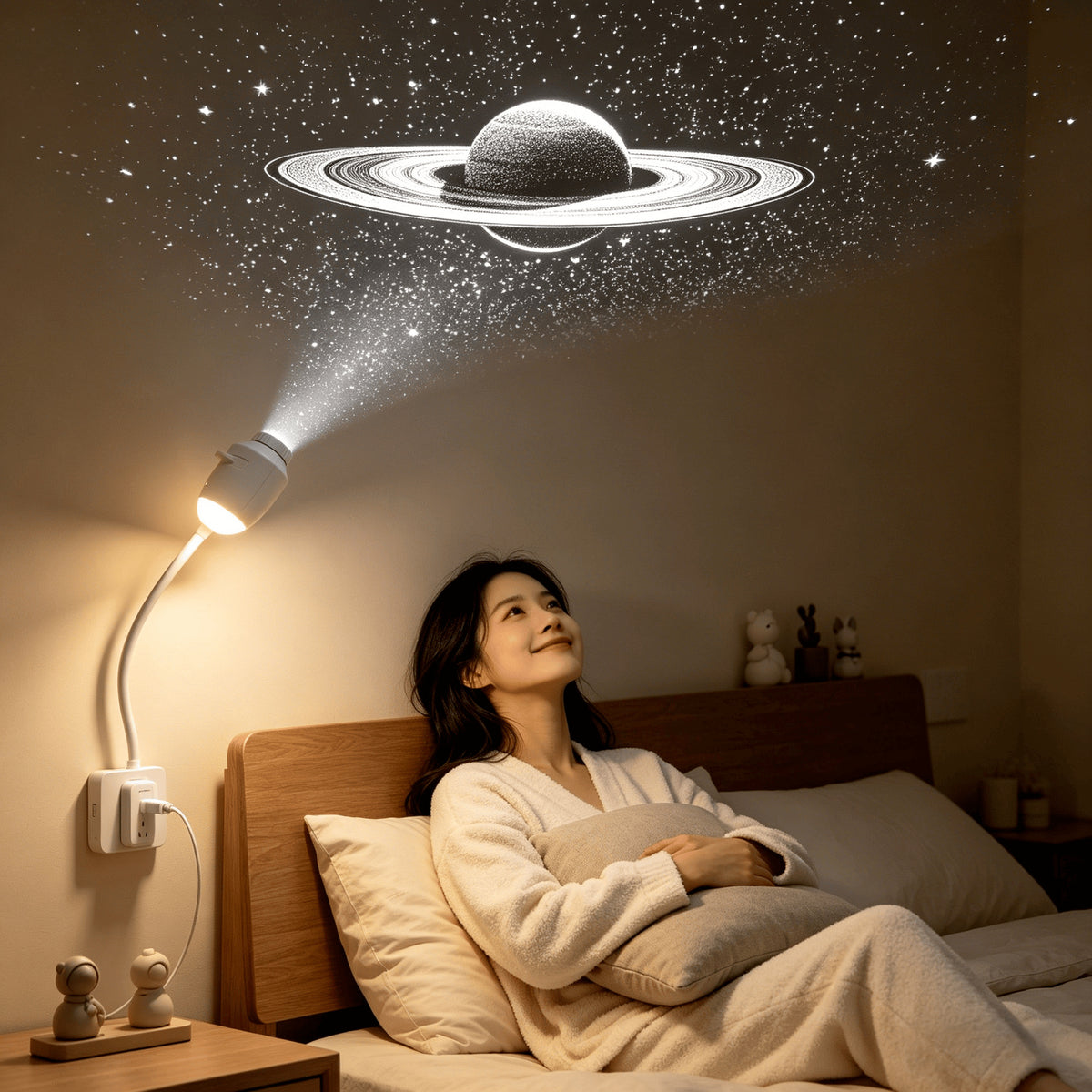 USB Galaxy Star Projection Night Light For Bedroom Ambiance