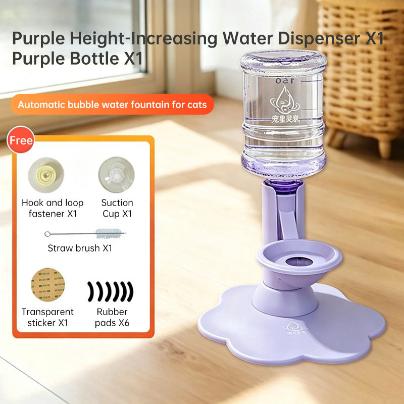 Gravity Cat Water Dispenser Filter Free No Electricity Pet Fountain