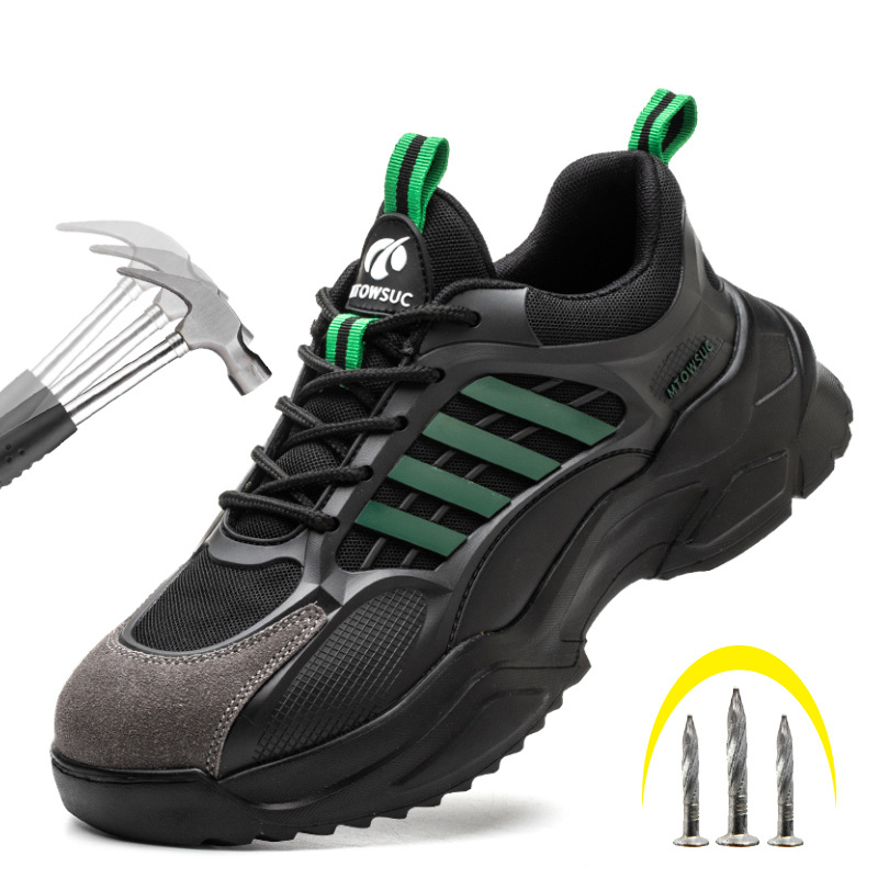 Lightweight Breathable Steel Toe Safety Shoes Anti Puncture Unisex Work