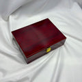 Classic Wooden Jewelry Box With Lock And Elegant Storage Compartment