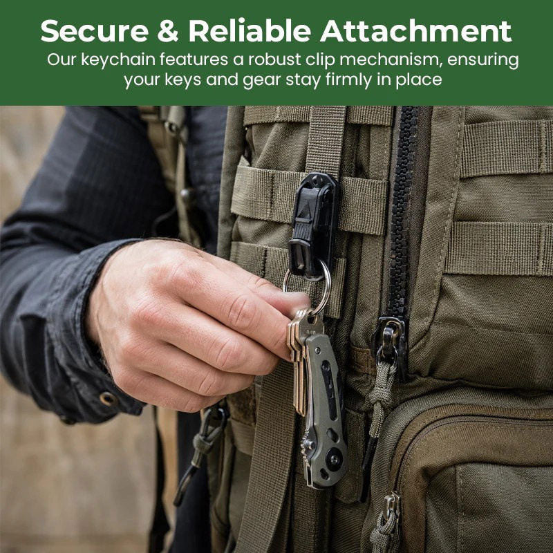 Multi Use Belt Key Carabiner Clip Hook For Tactical Backpack EDC Gear