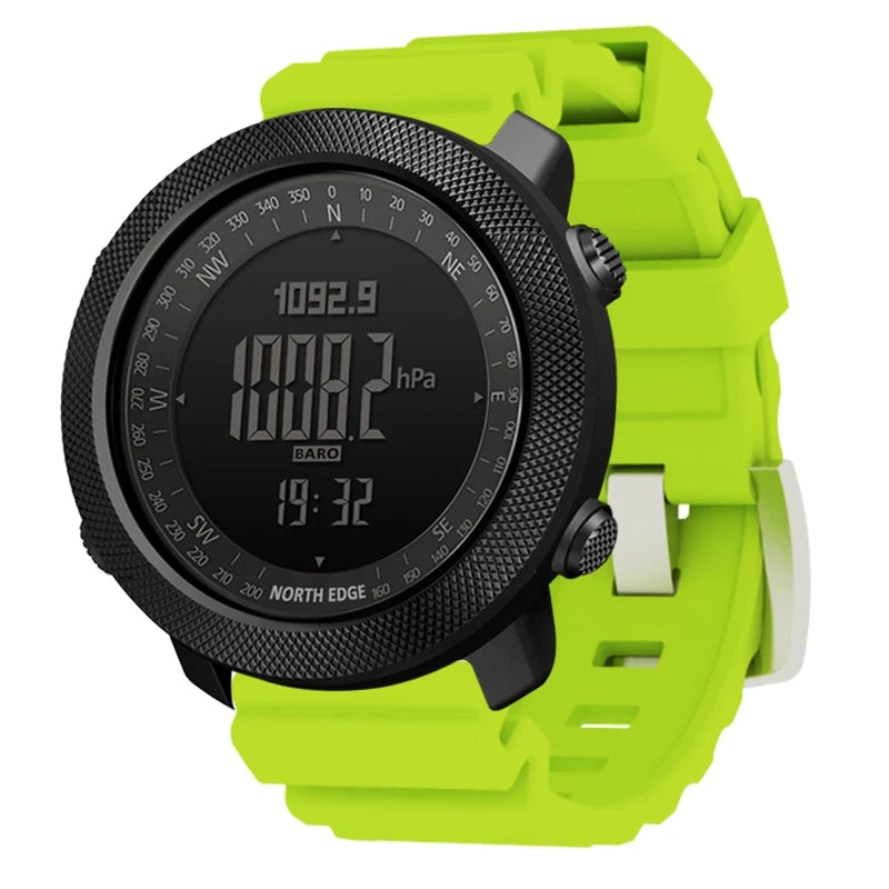 North Edge Mens Digital Sports Watch Altimeter Barometer Compass 50M Waterproof