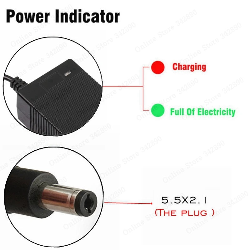 42V 2A Lithium Ion Lipoly Universal Battery Charger With Smart Control