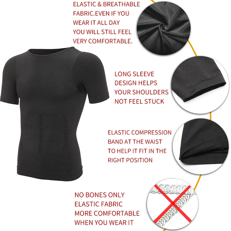 Men Chest Support Posture Corrector Waist Trainer Vest