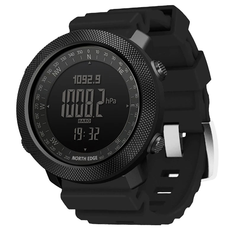 North Edge Mens Digital Sports Watch Altimeter Barometer Compass 50M Waterproof