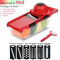 6 Blades Stainless Steel Vegetable Chopper Manual Food Slicer Grater Cutter
