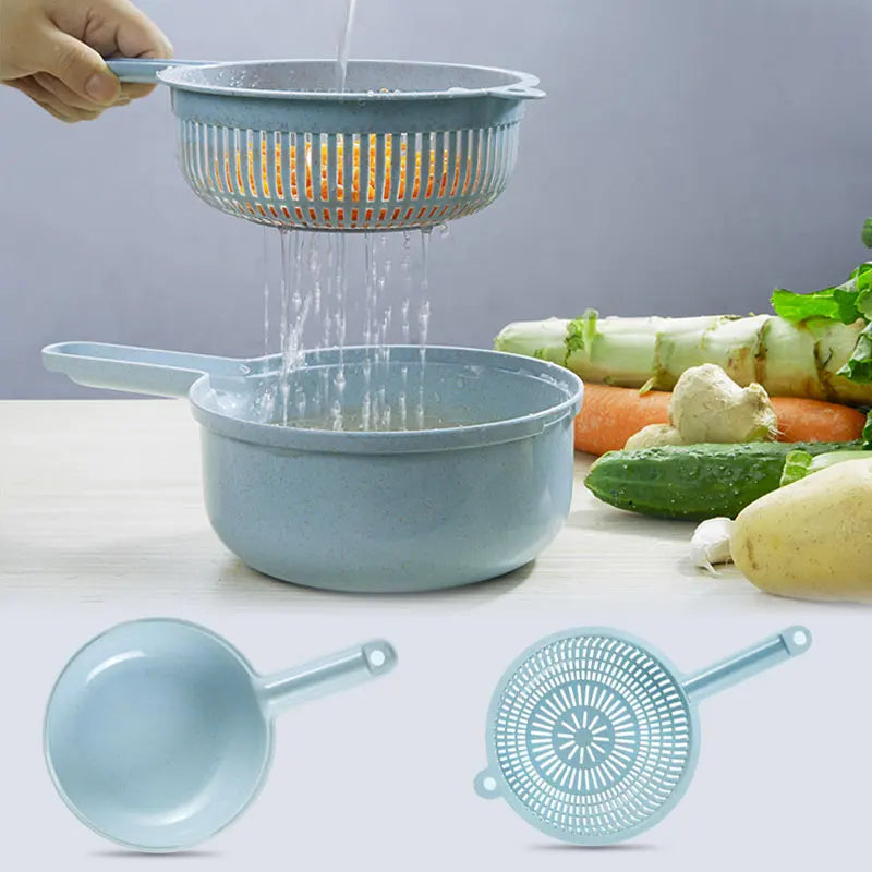 6 Blades Stainless Steel Vegetable Chopper Manual Food Slicer Grater Cutter